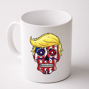 Patriotic Donald Trump Sugar Skull Coffee Mug