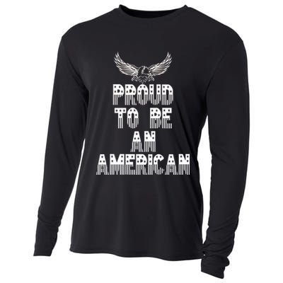 Patriotic Eagle Proud To Be An American Cooling Performance Long Sleeve Crew