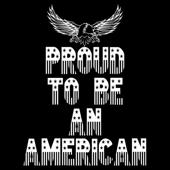 Patriotic Eagle Proud To Be An American Youth Performance Sprint T-Shirt