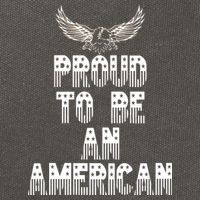 Patriotic Eagle Proud To Be An American Cotton Canvas Backpack
