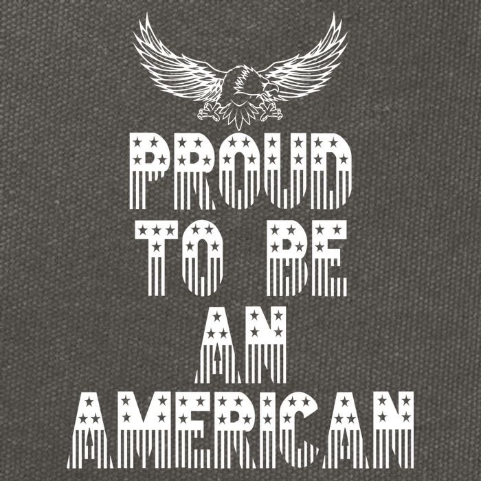 Patriotic Eagle Proud To Be An American Cotton Canvas Backpack