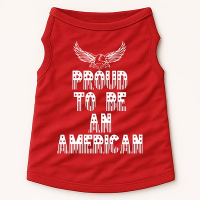 Patriotic Eagle Proud To Be An American Doggie Tank