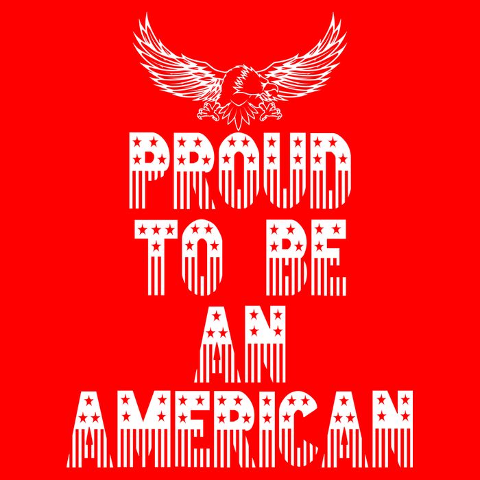Patriotic Eagle Proud To Be An American Doggie Tank