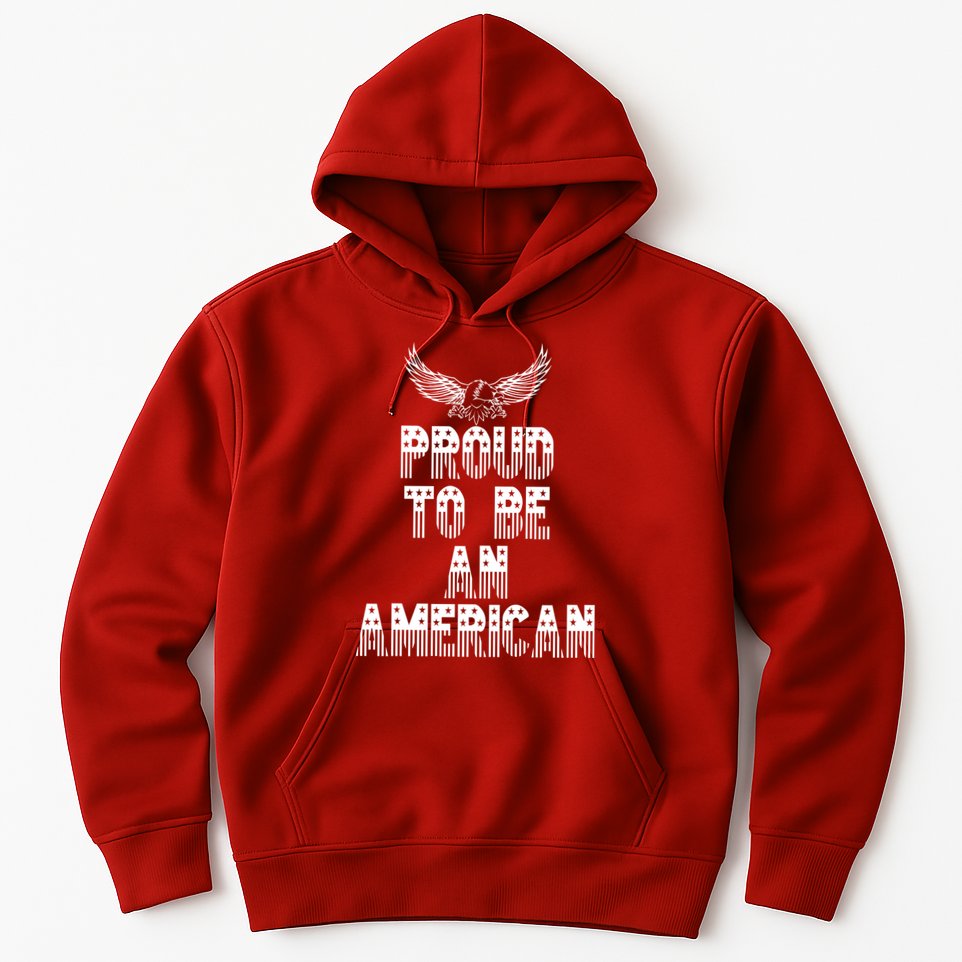 Patriotic Eagle Proud To Be An American Hoodie