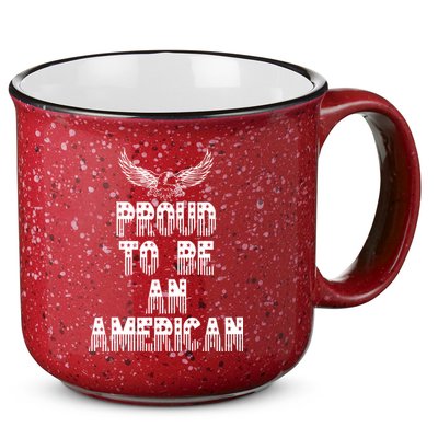 Patriotic Eagle Proud To Be An American 15oz Campfire Ceramic Mug