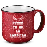 Patriotic Eagle Proud To Be An American 15oz Campfire Ceramic Mug