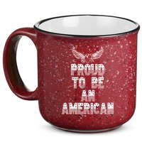 Patriotic Eagle Proud To Be An American 15oz Campfire Ceramic Mug