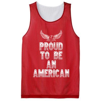 Patriotic Eagle Proud To Be An American Mesh Reversible Basketball Jersey Tank