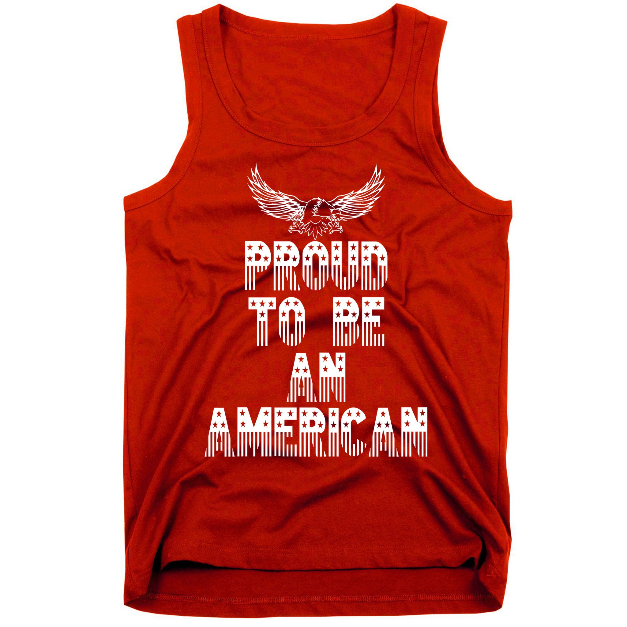 Patriotic Eagle Proud To Be An American Tank Top