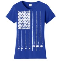 Patriotic Fishing American Flag Women's T-Shirt