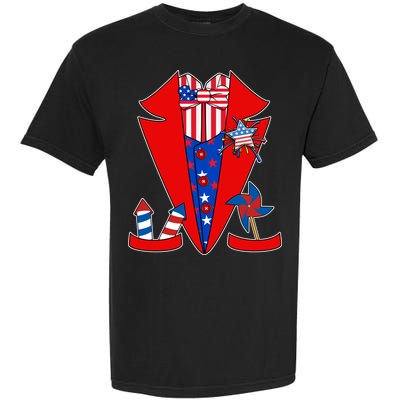 Patriotic Independence Day Tuxedo Garment-Dyed Heavyweight T-Shirt