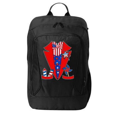 Patriotic Independence Day Tuxedo City Backpack
