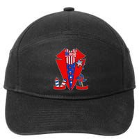 Patriotic Independence Day Tuxedo 7-Panel Snapback Hat