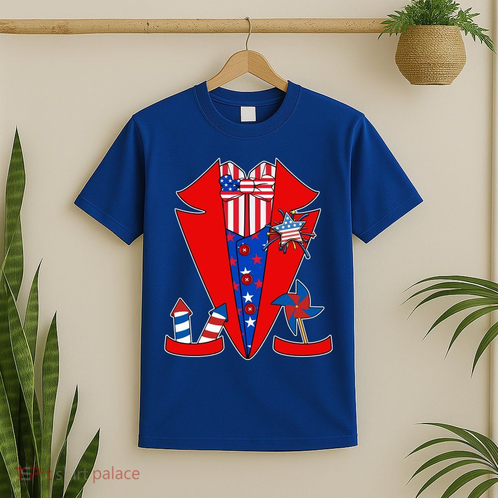 Patriotic Independence Day Tuxedo T-Shirt