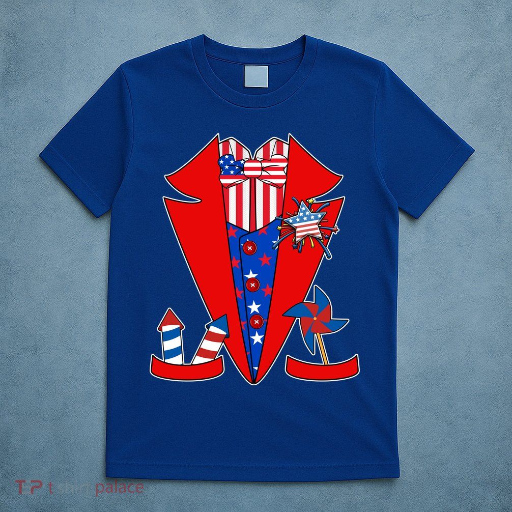 Patriotic Independence Day Tuxedo T-Shirt