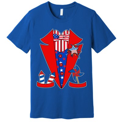 Patriotic Independence Day Tuxedo Premium T-Shirt