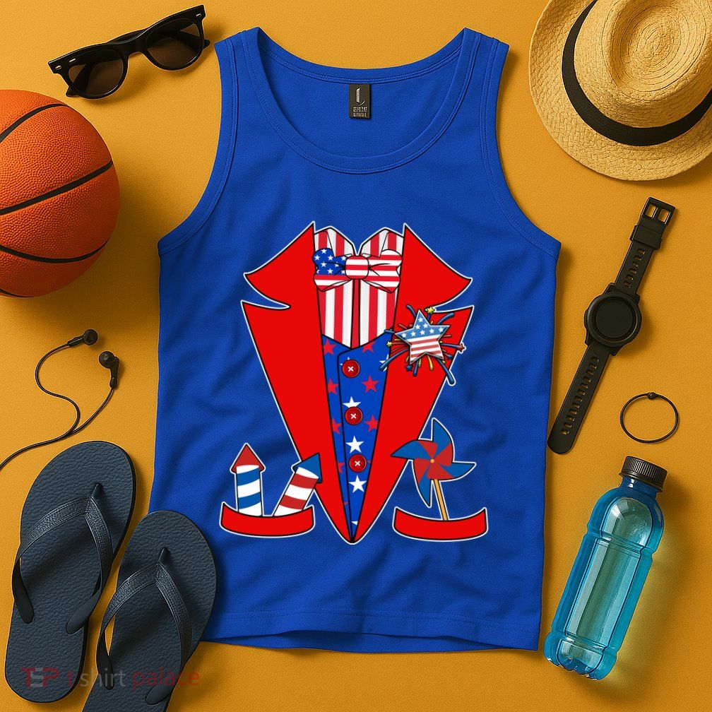 Patriotic Independence Day Tuxedo Tank Top