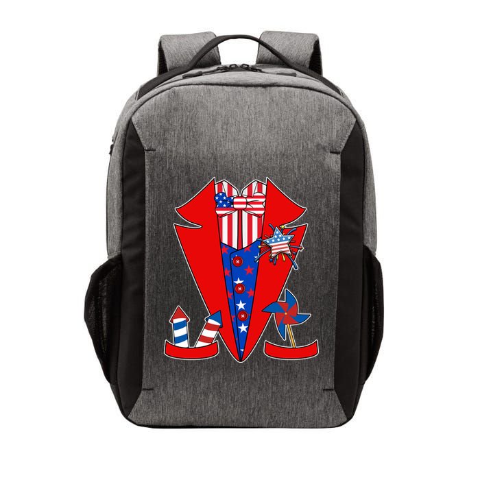 Patriotic Independence Day Tuxedo Vector Backpack