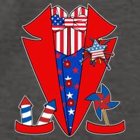 Patriotic Independence Day Tuxedo Vector Backpack