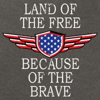 Patriotic Land Of The Free Because Of The Brave Cotton Canvas Backpack