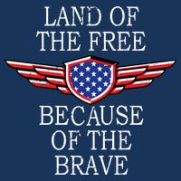 Patriotic Land Of The Free Because Of The Brave Tall T-Shirt