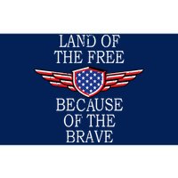 Patriotic Land Of The Free Because Of The Brave Bumper Sticker