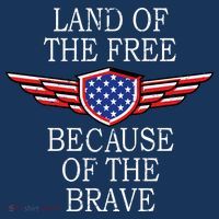 Patriotic Land Of The Free Because Of The Brave Tank Top