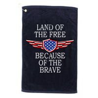 Patriotic Land Of The Free Because Of The Brave Golf Towel