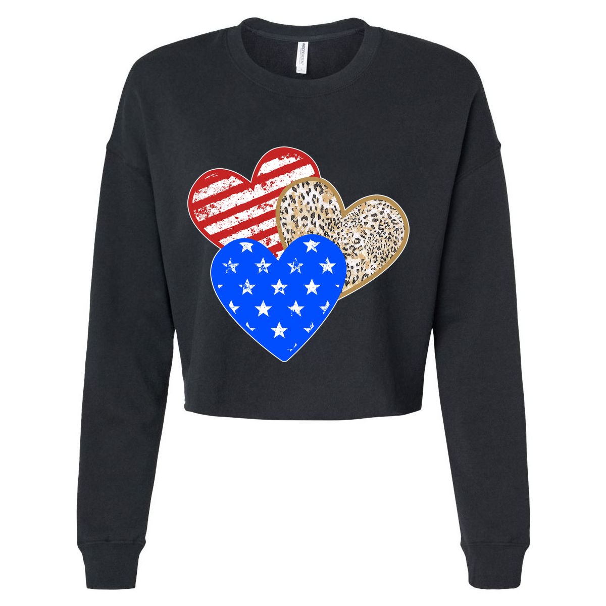 Patriotic Leopard Print Stars And Stripes Hearts Sustainable Bucket Hat