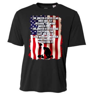 Patriotic Memorial Day United States Flag Cooling Performance Crew T-Shirt