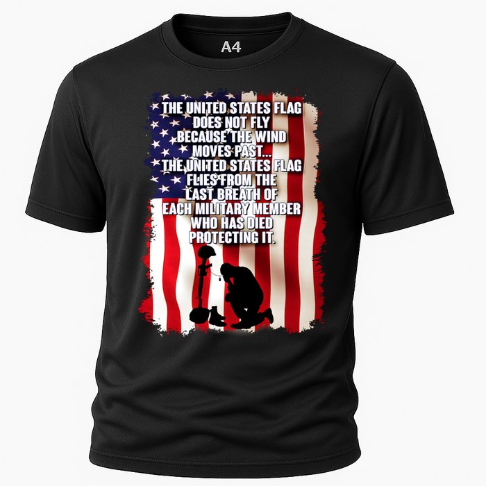 Patriotic Memorial Day United States Flag Cooling Performance Crew T-Shirt