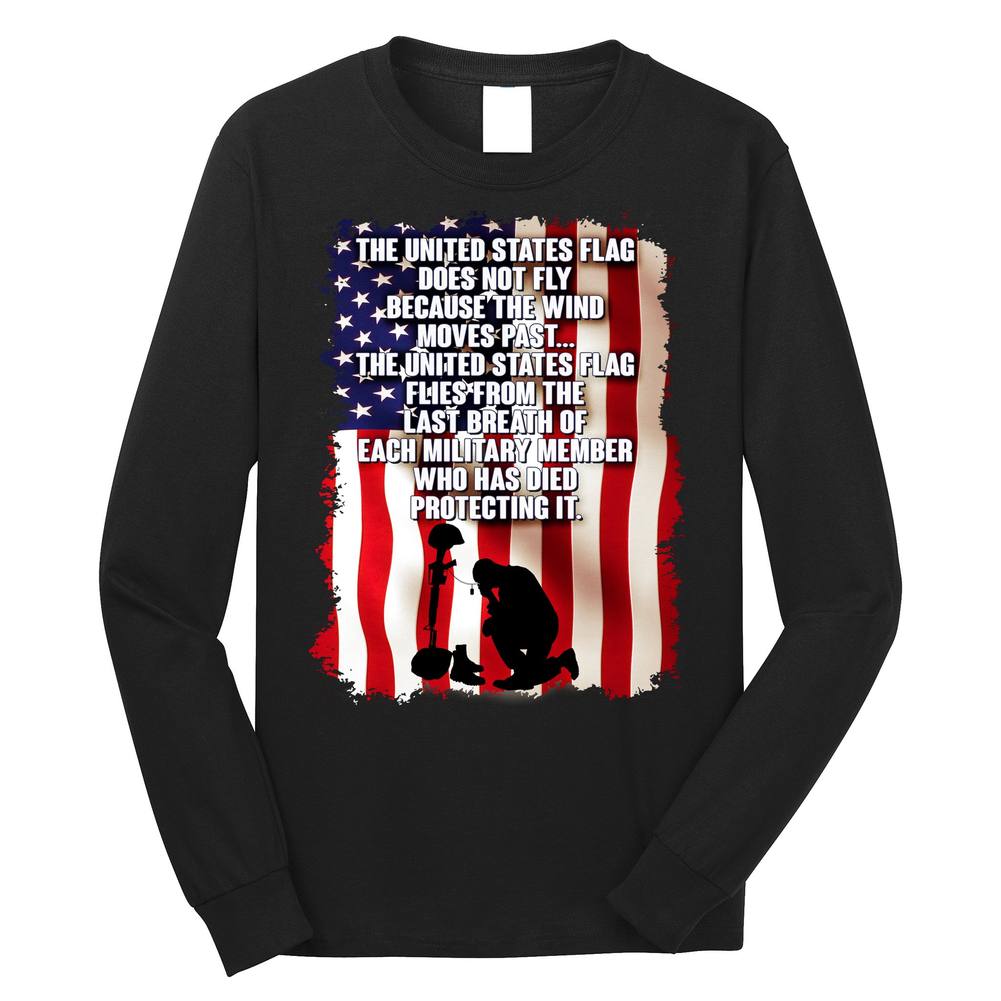 Patriotic Memorial Day United States Flag Long Sleeve Shirt
