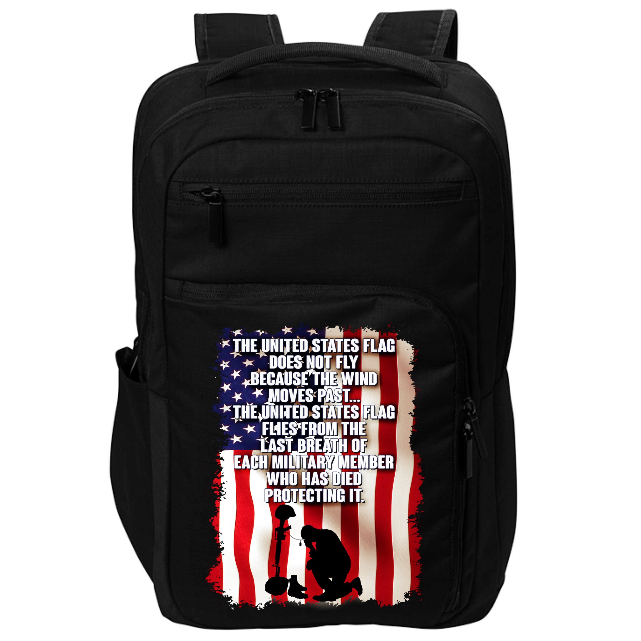 Patriotic Memorial Day United States Flag Impact Tech Backpack