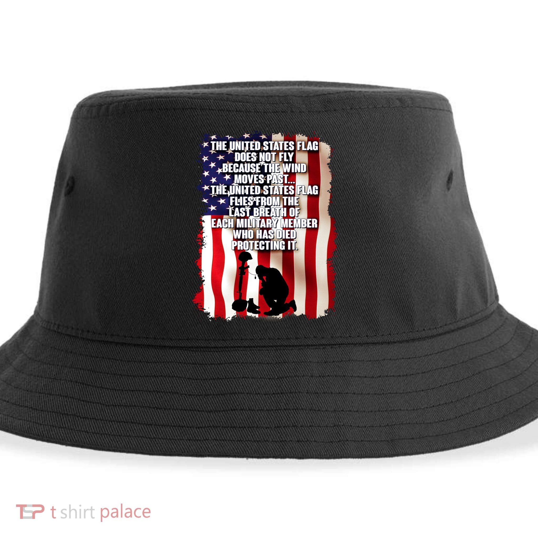 Patriotic Memorial Day United States Flag Sustainable Bucket Hat