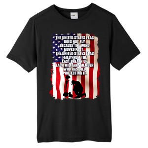 Patriotic Memorial Day United States Flag Tall Fusion ChromaSoft Performance T-Shirt