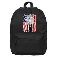 Patriotic Memorial Day United States Flag 16 in Basic Backpack