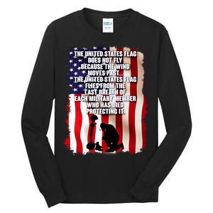 Patriotic Memorial Day United States Flag Tall Long Sleeve T-Shirt