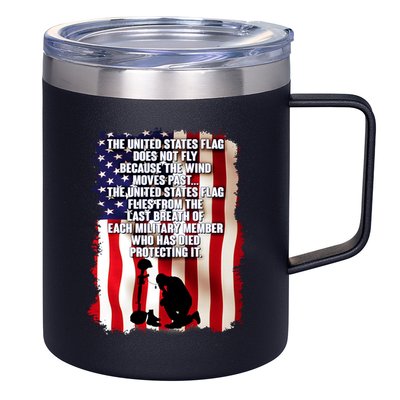Patriotic Memorial Day United States Flag 12oz Stainless Steel Coffee Mug