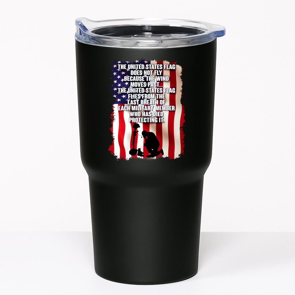 Patriotic Memorial Day United States Flag Tumbler