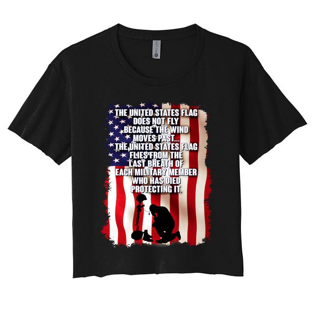 Patriotic Memorial Day United States Flag Crop Top