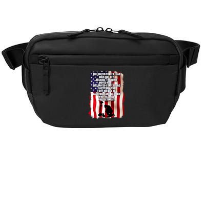 Patriotic Memorial Day United States Flag Crossbody Pack