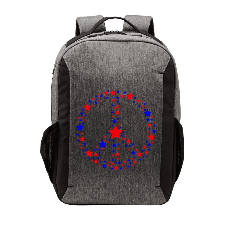 Patriotic Peace Sign Stars Vector Backpack