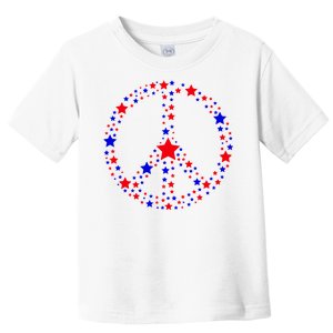 Patriotic Peace Sign Stars Toddler T-Shirt