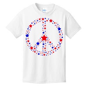 Patriotic Peace Sign Stars Kids T-Shirt