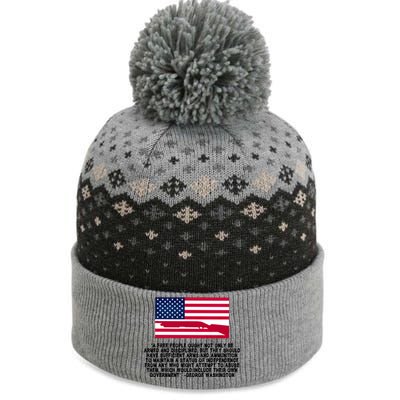 Patriotic Quote George Washington The Baniff Cuffed Pom Beanie