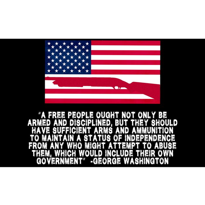 Patriotic Quote George Washington Bumper Sticker