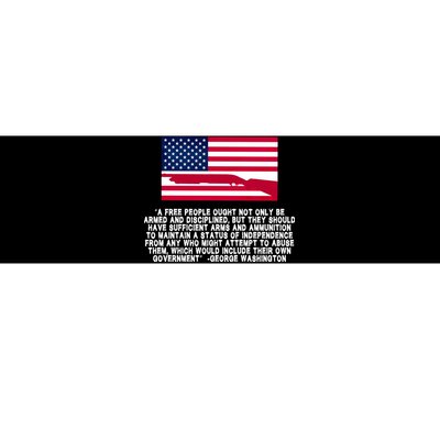 Patriotic Quote George Washington Bumper Sticker