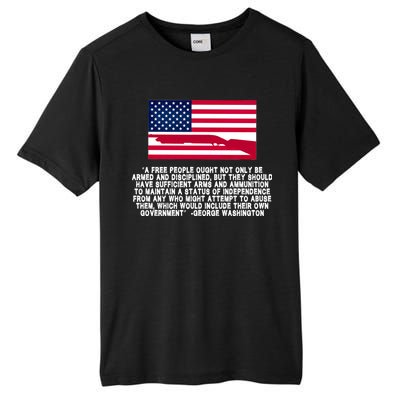 Patriotic Quote George Washington Tall Fusion ChromaSoft Performance T-Shirt