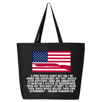 Patriotic Quote George Washington 25L Jumbo Tote