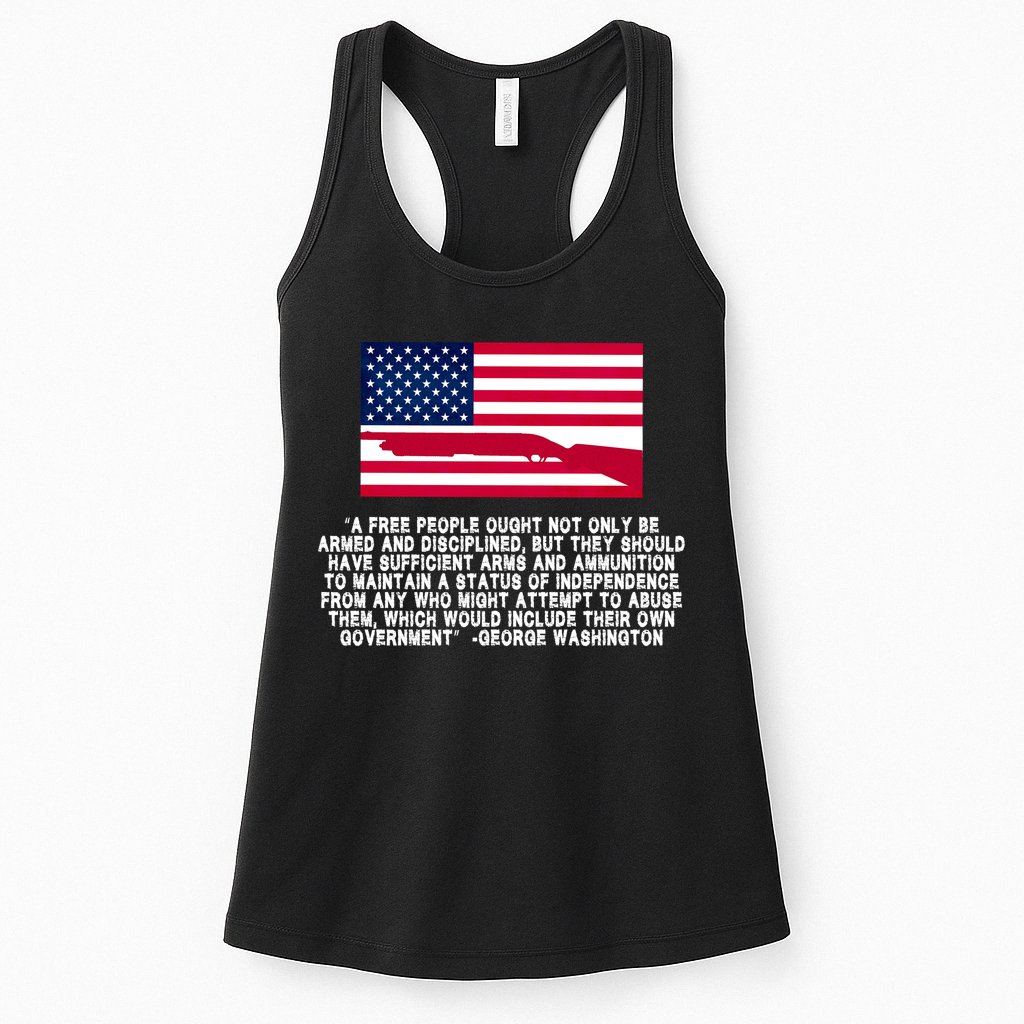 Patriotic Quote George Washington Womens Tank Top